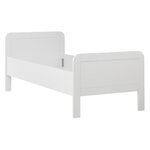 Lit Confort 90x200 cm Blanc avec sommier
