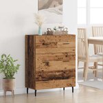 vidaXL Buffet Bois Ancien 69 5 x 34 x 90 cm Bois d'ingénierie et fer
