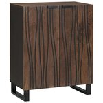 vidaXL Buffet Noyer 60 x 33 5 x 75 cm Bois de mangue massif