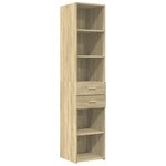 vidaXL Buffet haut chêne sonoma 40x42 5x185 cm bois d'ingénierie