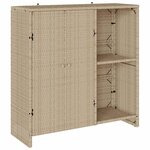 vidaXL Armoire de rangement avec étagère Beige 100 x 36 x 102 cm Rotin