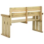 vidaXL Banc de jardin 121 cm bois de pin imprégné