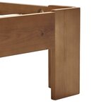 vidaXL Cadre de lit avec tête de lit marron miel bois de pin massif
