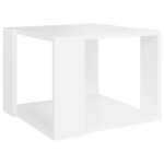 vidaXL Table basse Blanc 40x40x30 cm Bois d'ingénierie