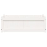 vidaXL Jardinières 2 Pièces blanc bois de pin massif
