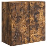 vidaXL Armoire Murale 59 x 31 x 60 cm Bois d'ingénierie Chêne fumé