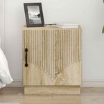 vidaXL Table de chevet 2 pc Chêne Sonoma 43 x 34 5 x 47 cm