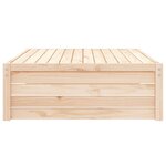 vidaXL Repose-pied de jardin 120x80 cm bois de pin massif