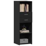 vidaXL Buffet haut noir 40x42 5x124 cm bois d'ingénierie