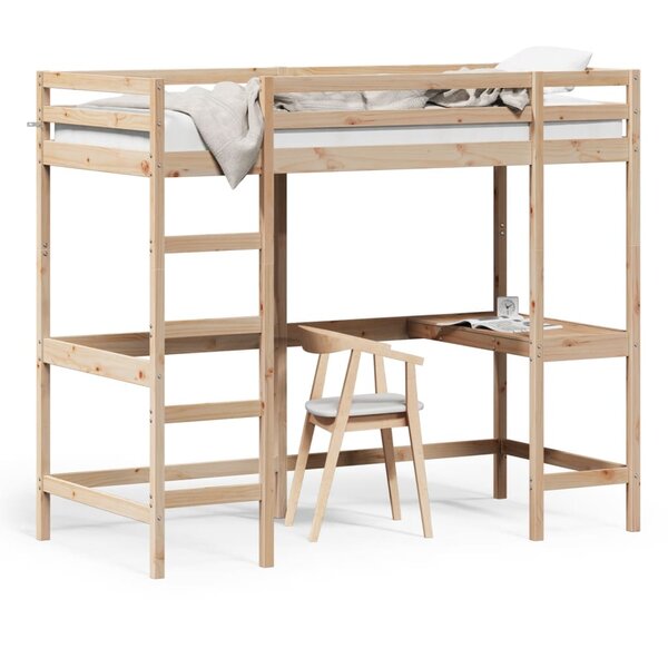 vidaXL Lit superposé sans matelas 100x200 cm bois massif de pin