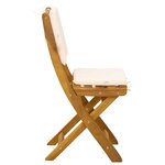 vidaXL Chaises de bistrot d'extérieur 4 Pièces Crème blanc