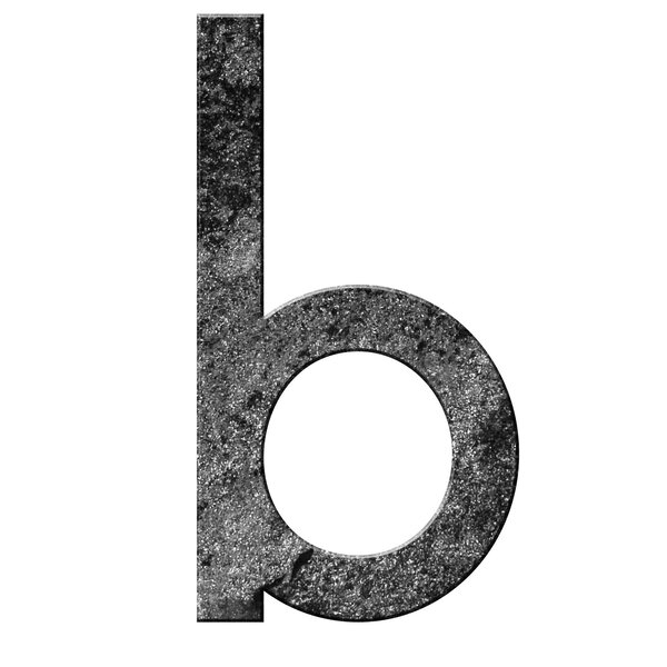 Numéro B - Numéro adhésif pour boîtes aux lettres- Pierre véritable 50 mm Galibot