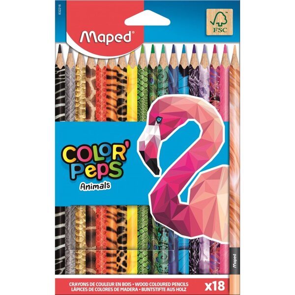 Maped Crayon de couleur triangulaire COLOR'PEPS Animals