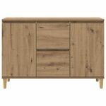vidaXL Buffet chêne artisanal 102x35x70 cm bois d'ingénierie