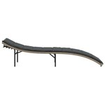 vidaXL Chaise longue et coussin gris clair 55x199x50 cm résine tressée