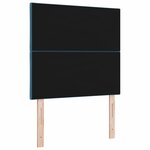 vidaXL Tête de lit LED Bleu foncé 100 cm Cuir synthétique