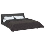 vidaXL Couette d'été 240 x 260 cm Été Anthracite Respirant
