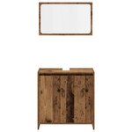 vidaXL Ensemble de meubles salle de bain 3 Pièces bois d'ingénierie