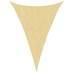 vidaXL Voile d'ombrage sable 5x7x7 m 100   polyester oxford
