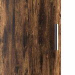 vidaXL Meuble de Rangement Chêne fumé 31 5 x 32 x 124 cm