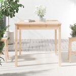 vidaXL Table de jardin 82 5x82 5x76 cm bois massif de pin
