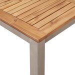 Ensemble de Salle à Manger de Jardin 5 Pièces en Bois Massif d'Acacia vidaXL