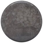 vidaXL Dessus de table Noir Ø40x2 5 cm Marbre