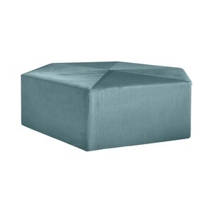 Grand pouf en velours côtelé guilia 75 cm