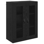 vidaXL Haut Armoire Chêne noir 69 5 x 34 x 180 cm Bois d'ingénierie