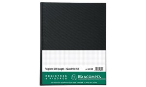 Registre 32x25cm 5x5 folioté 200 pages EXACOMPTA
