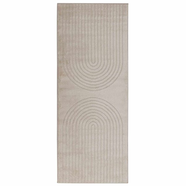 vidaXL Tapis de surface HUARTE Beige 200 x 80 cm Polyester