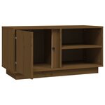 vidaXL Meuble TV Marron miel 80x35x40 5 cm Bois de pin massif