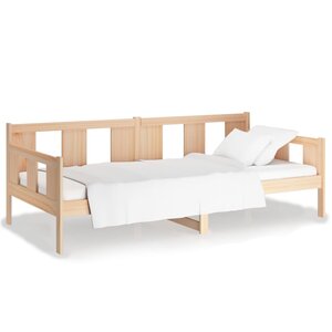 vidaXL Lit de jour sans matelas bois de pin massif 90x190 cm