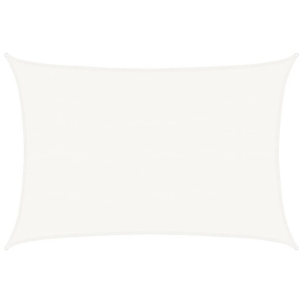 vidaXL Voile d'ombrage 160 g/m² Blanc 5x6 m PEHD