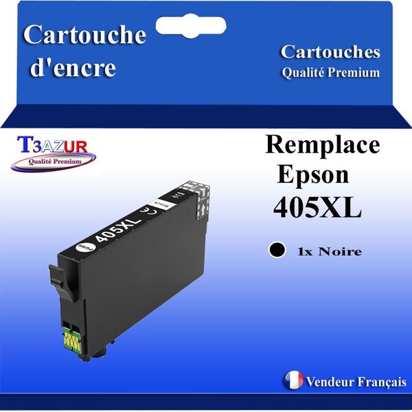 T3AZUR - Cartouche compatible avec Epson WorkForce Pro WF-4820DWF- Noire