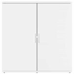 vidaXL Buffet blanc 79x38x80 cm bois d’ingénierie