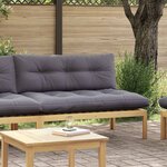 vidaXL Unité de canapé du milieu Acacia Clair et Gris Foncé
