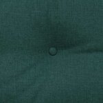 vidaXL Coussin de Dos Vert foncé 140 x 24 x 50 cm tissu