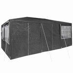 vidaXL Tente de fête Anthracite  Blanc 600 x 400 x 266 cm
