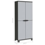 vidaXL Armoire en plastique 68x39x171 5 cm