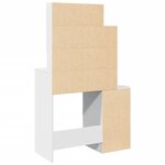 vidaXL Coiffeuse avec armoire blanc 80x35x132 cm