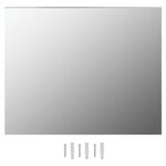 vidaXL Miroir mural sans cadre avec lampes LED Rectangulaire Verre