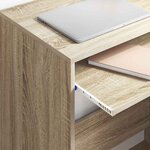vidaXL Bureau Chêne sonoma 77 5 x 43 x 79 cm Bois d'ingénierie