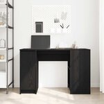 vidaXL Bureau chêne noir 120x42x76 cm bois d'ingénierie