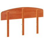 vidaXL Tête de lit cire marron 120 cm bois massif de pin