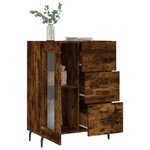 vidaXL Buffet chêne fumé 69 5x34x90 cm bois d'ingénierie