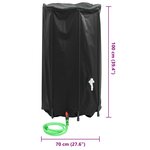 vidaXL Réservoir d'eau avec robinet pliable 380 L PVC