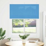 vidaXL Store plissé bleu 120x100 cm largeur du tissu 119 4cm polyester