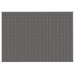 vidaXL Couverture lestée Gris 140x200 cm 10 kg Tissu