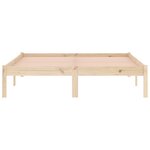 vidaXL Cadre de lit sans matelas 137x190 cm bois massif de pin